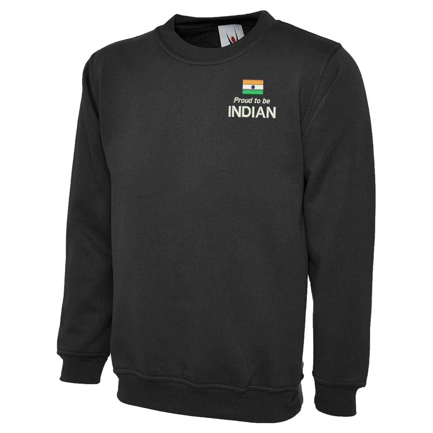 Proud to be Indian Embroidered Classic Sweatshirt