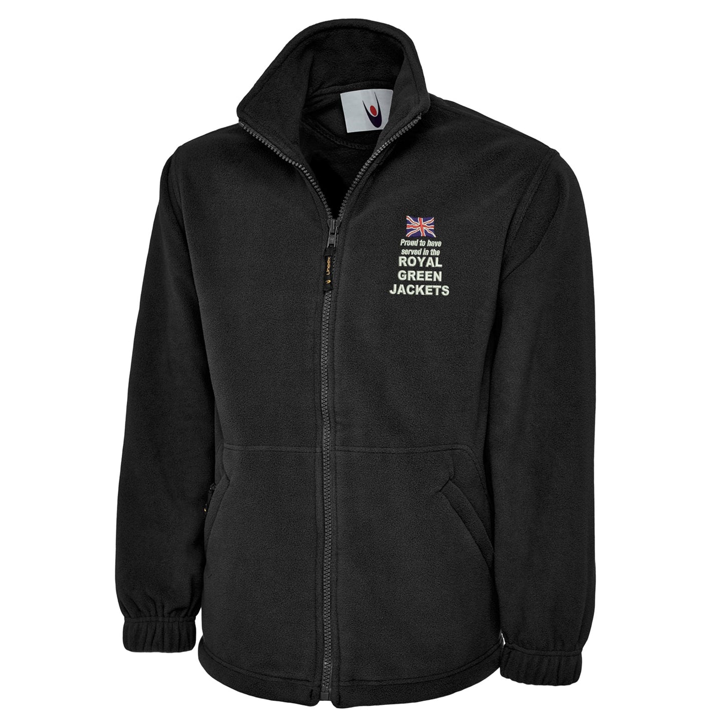 Proud to Have Served in The Royal Green Jackets Embroidered Premium Fleece