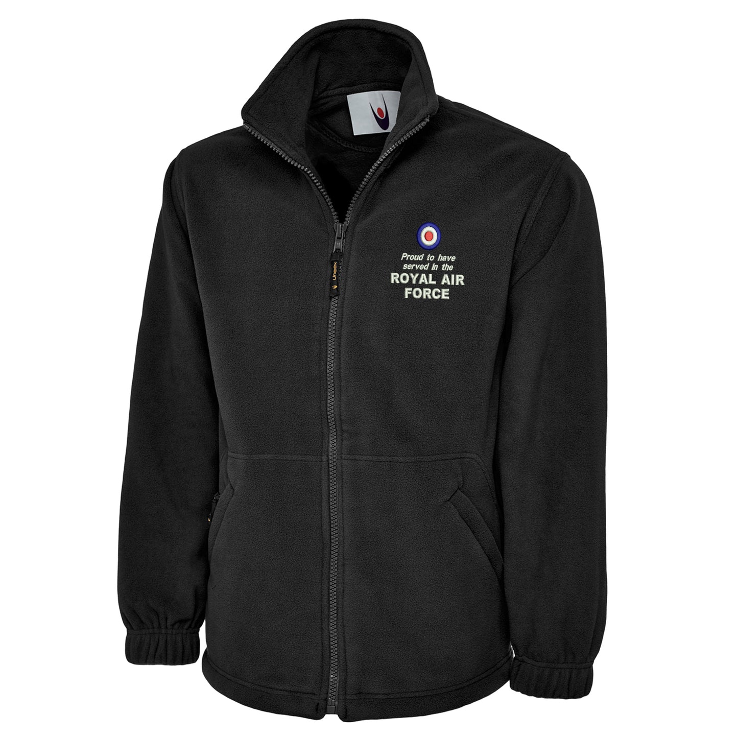 Proud to Have Served in The Royal Air Force Embroidered Premium Fleece