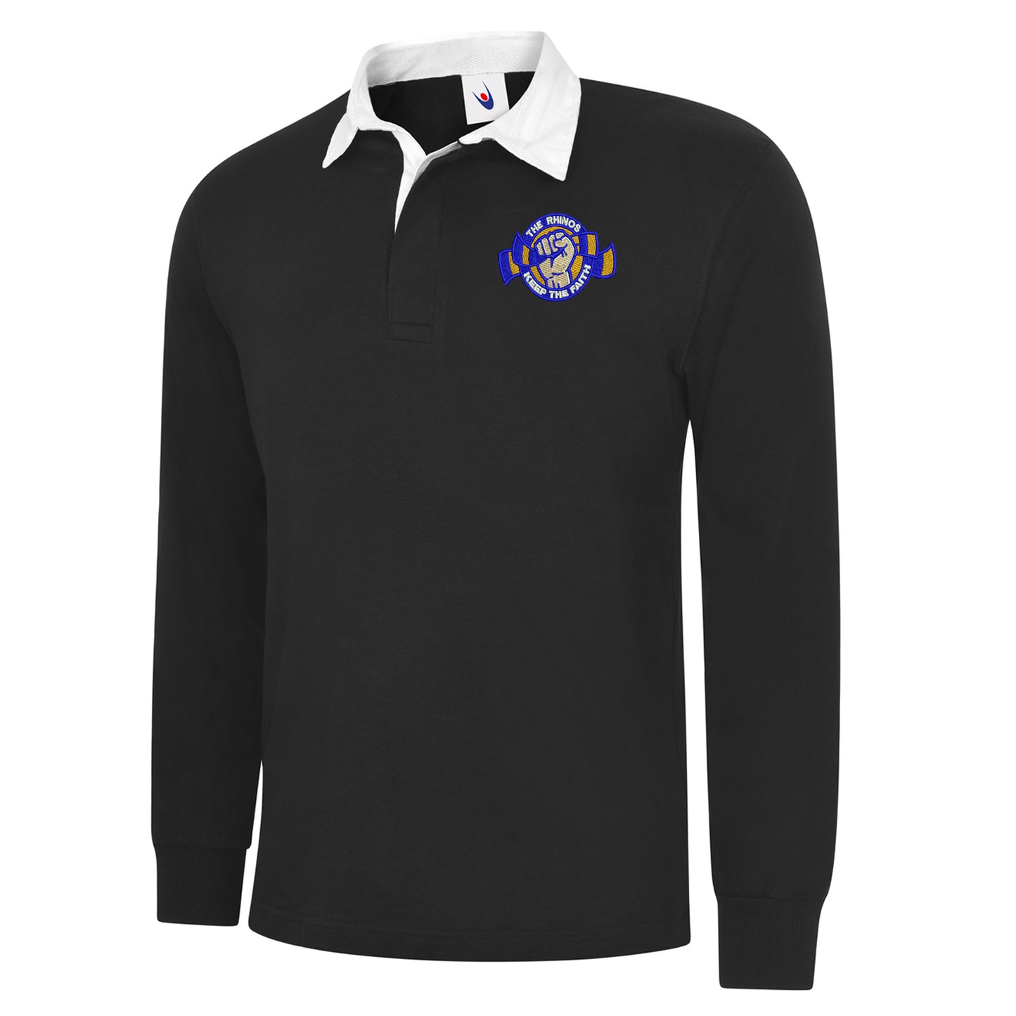 The Rhinos Keep The Faith Embroidered Classic Rugby Shirt