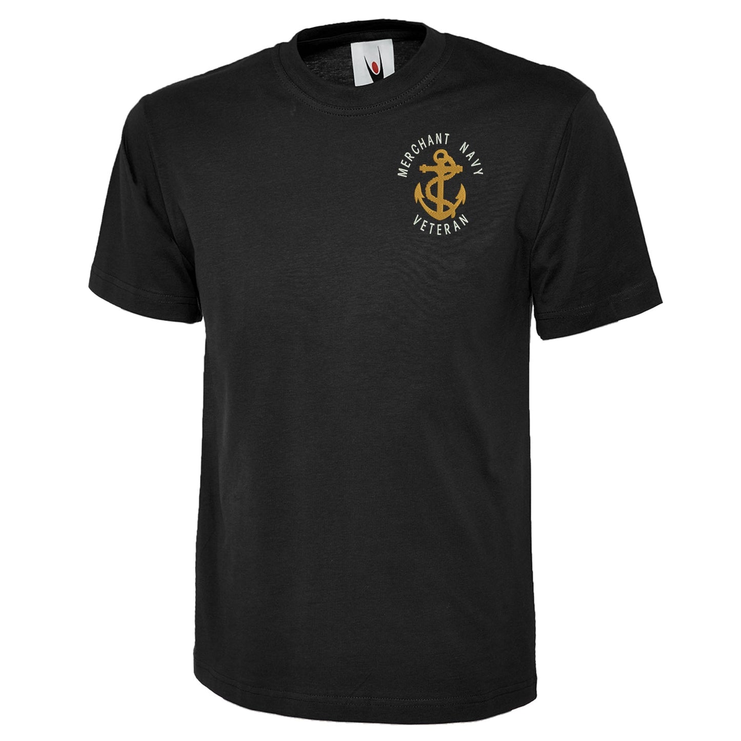 Merchant Navy Veteran Anchor Embroidered Classic T-Shirt