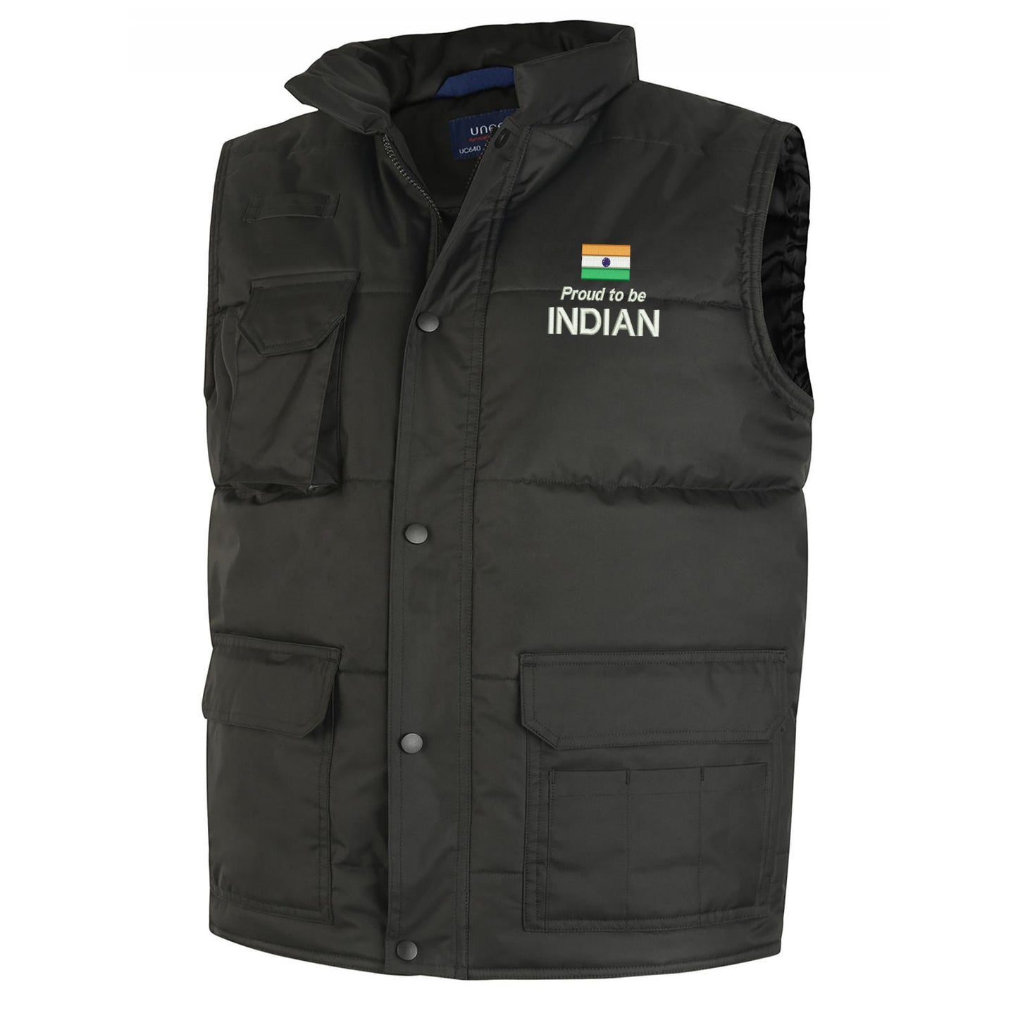 Proud to be Indian Embroidered Super Pro Body Warmer