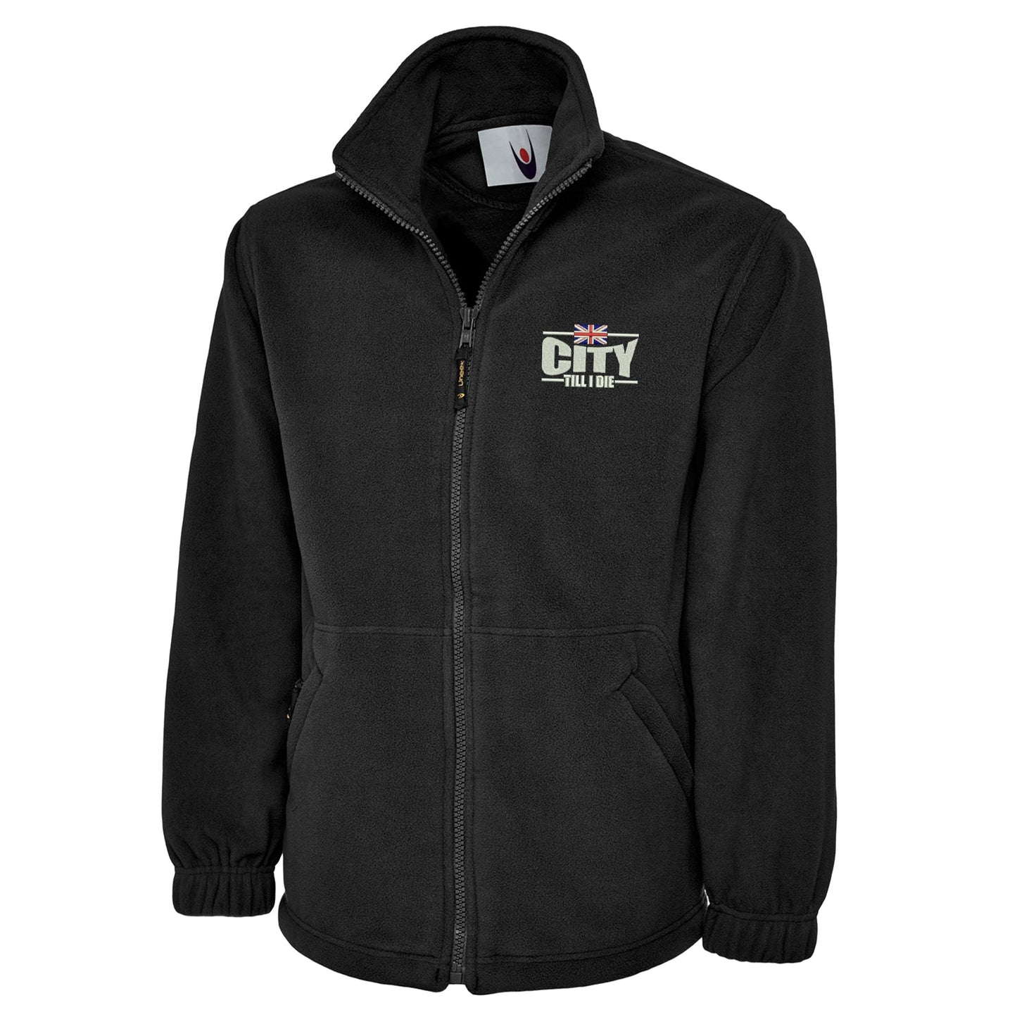 City Till I Die Union Jack Embroidered Premium Fleece
