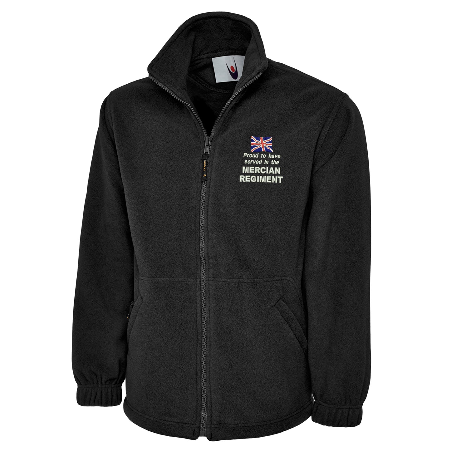 Proud to Have Served in The Mercian Regiment Embroidered Premium Fleece Jacket