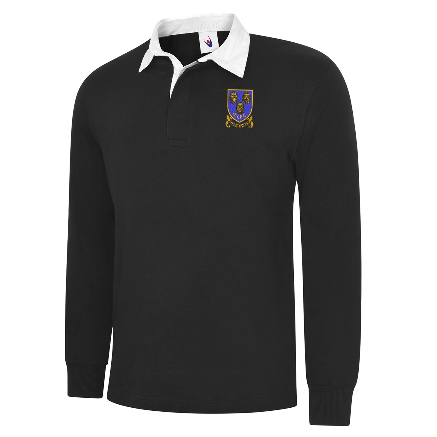 Retro Shrewsbury 1993 Embroidered Long Sleeve Rugby Shirt