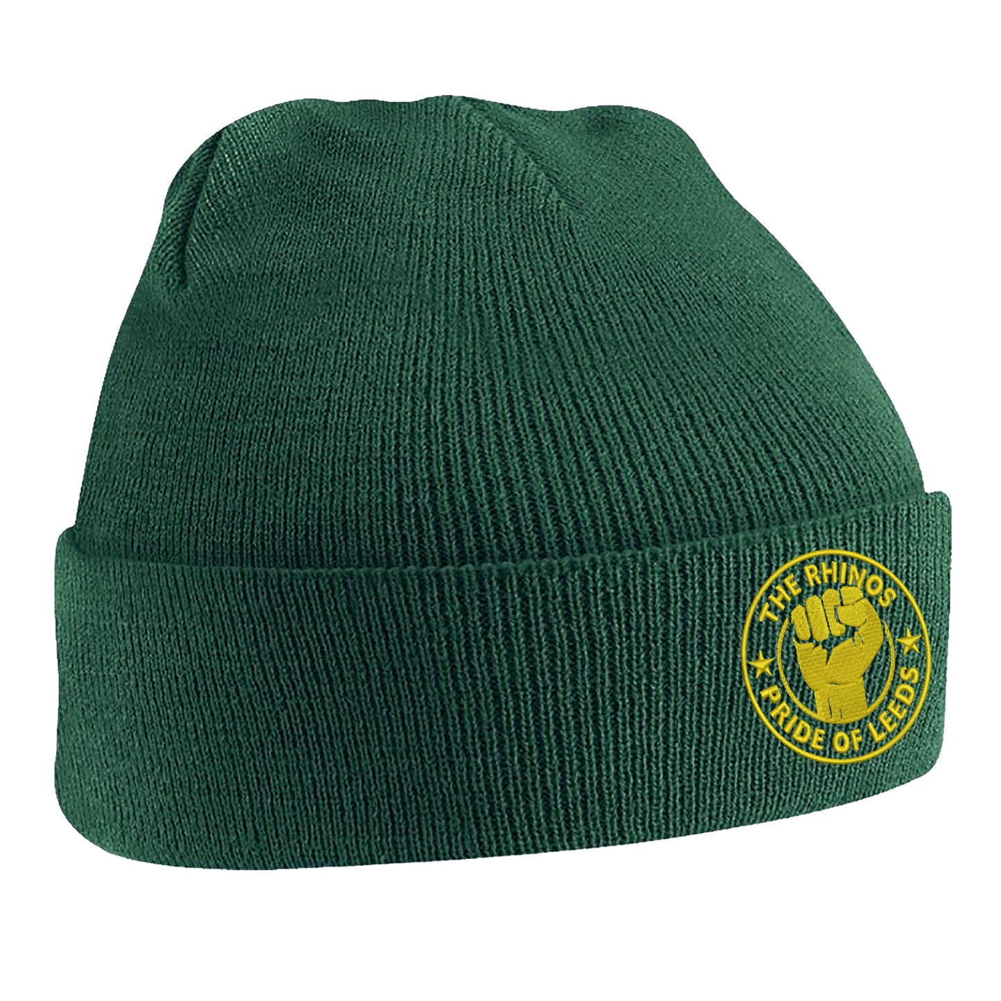 The Rhinos Pride of Leeds Embroidered Beanie Hat