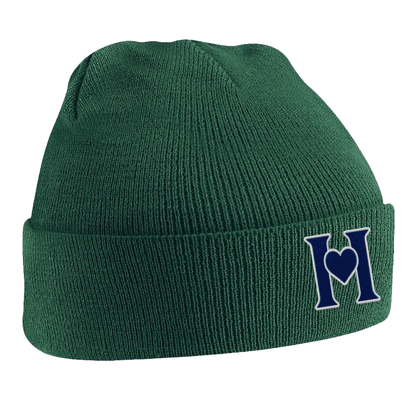 Retro Old School Hearts Football Beanie Hat