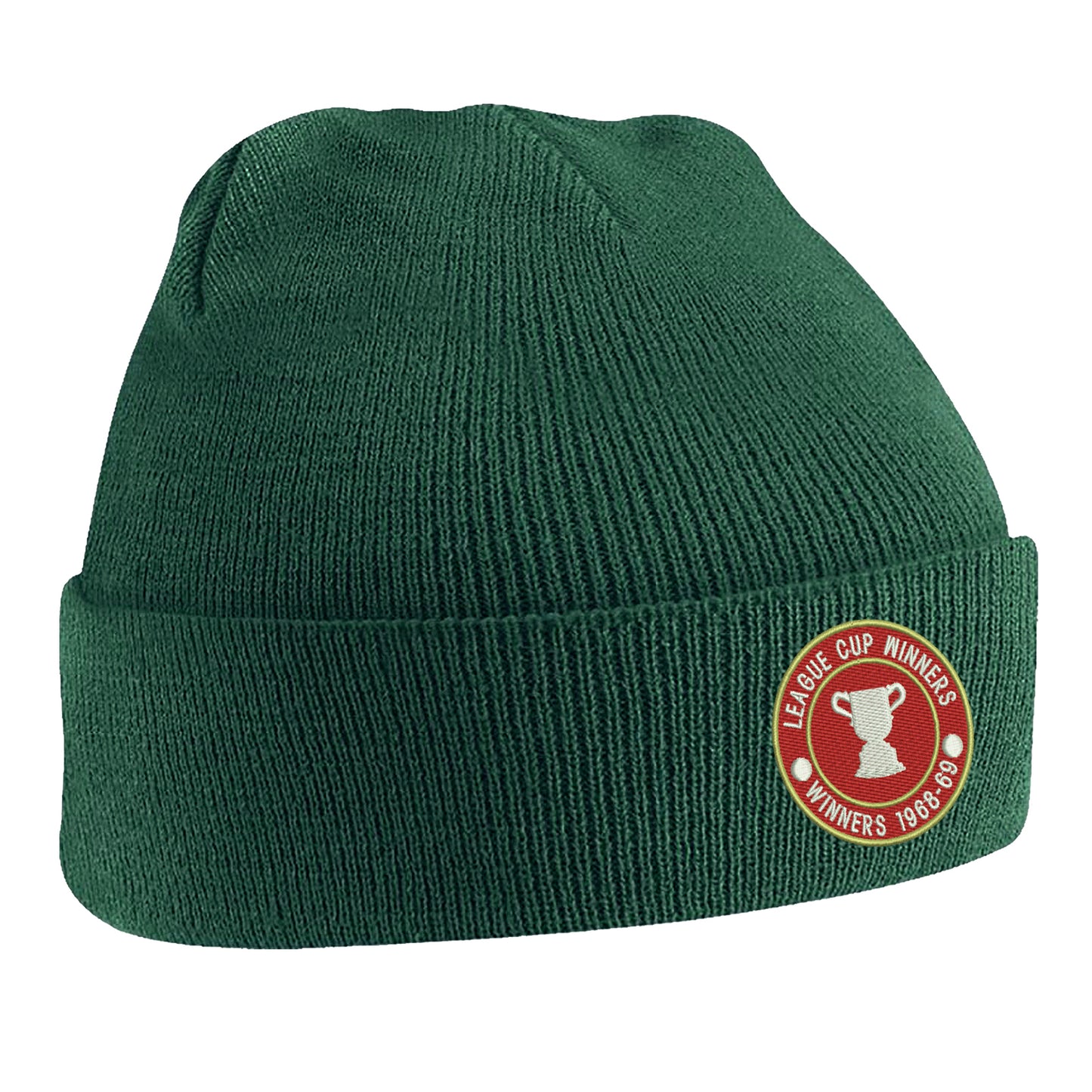 Retro Swindon Town Football League Cup Winners 1969 Embroidered Beanie Hat