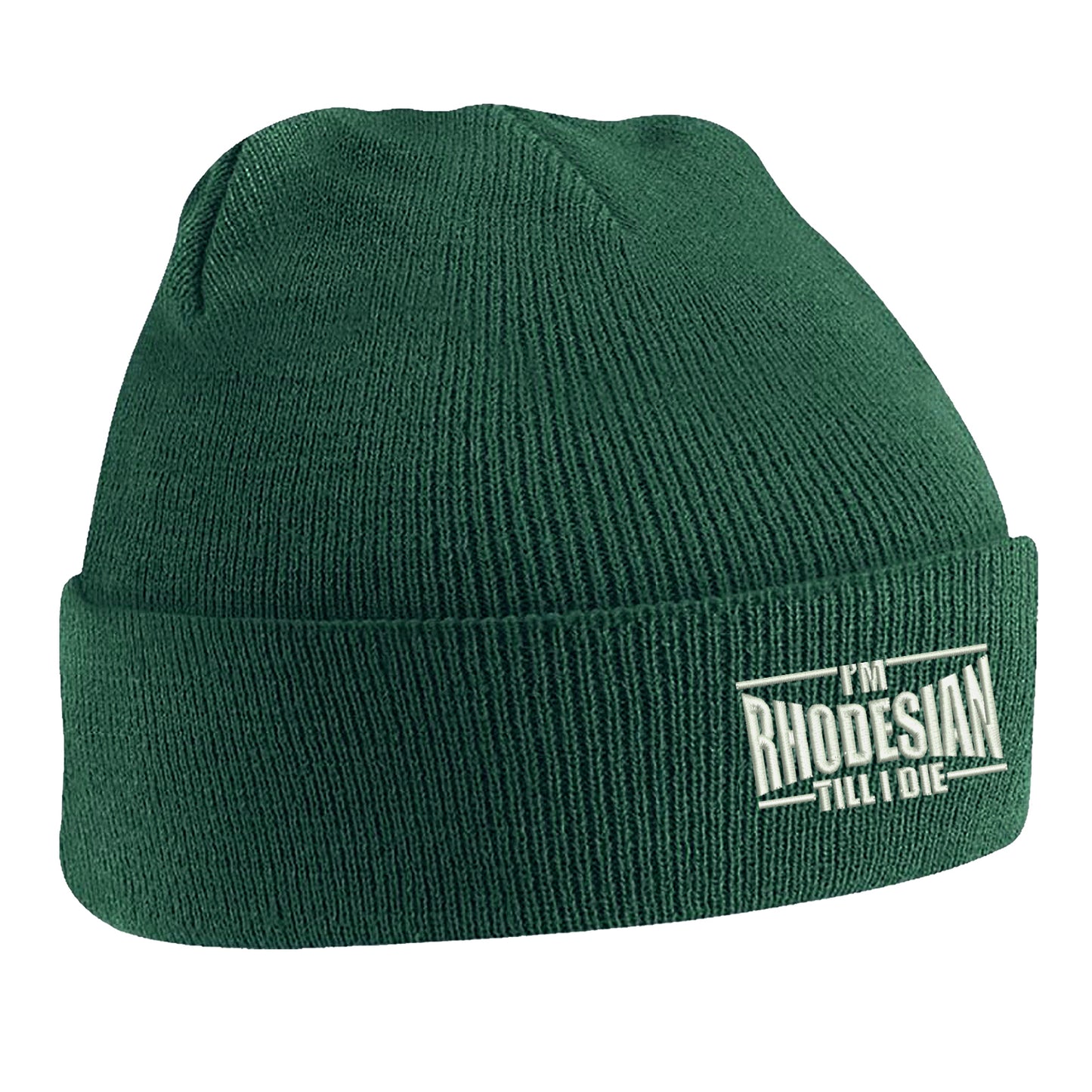 I'm Rhodesian Till I Die Embroidered Beanie Hat