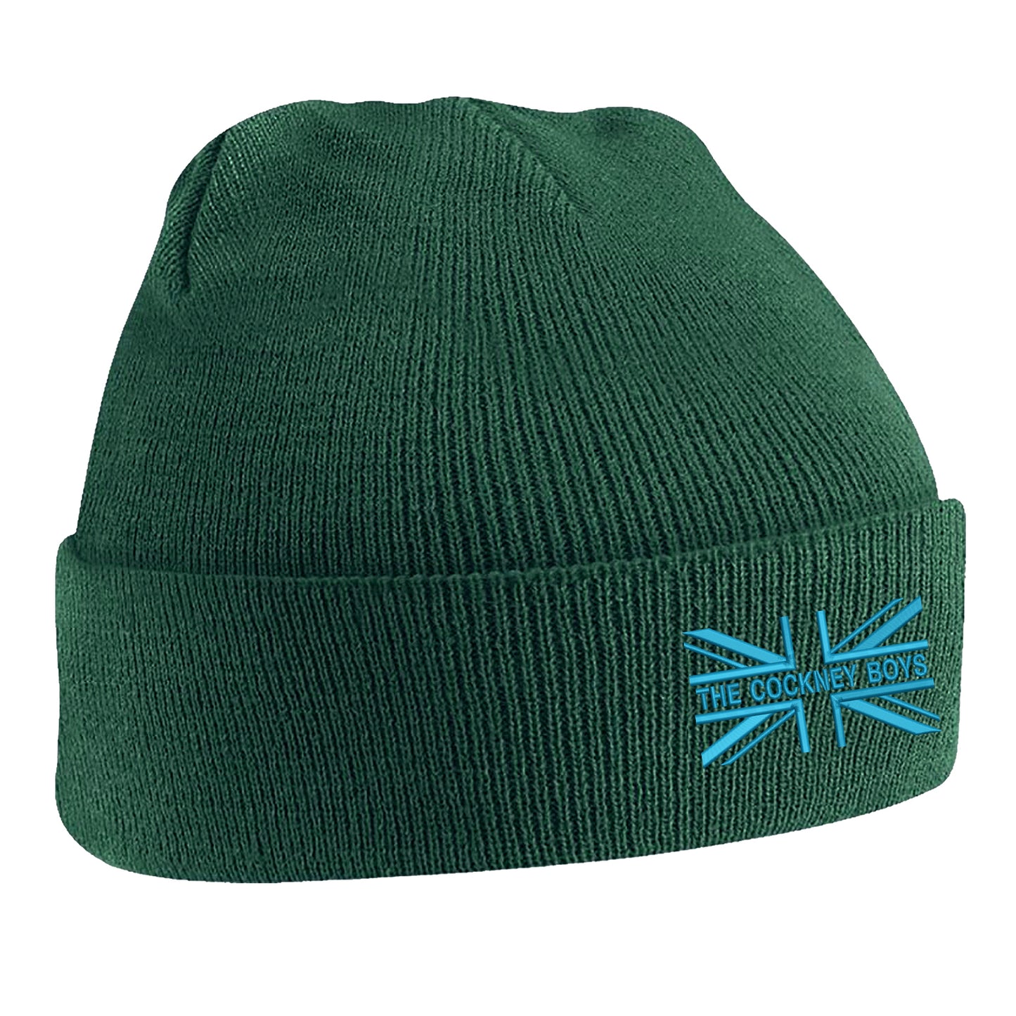 The Cockney Boys Union Jack Embroidered Beanie Hat