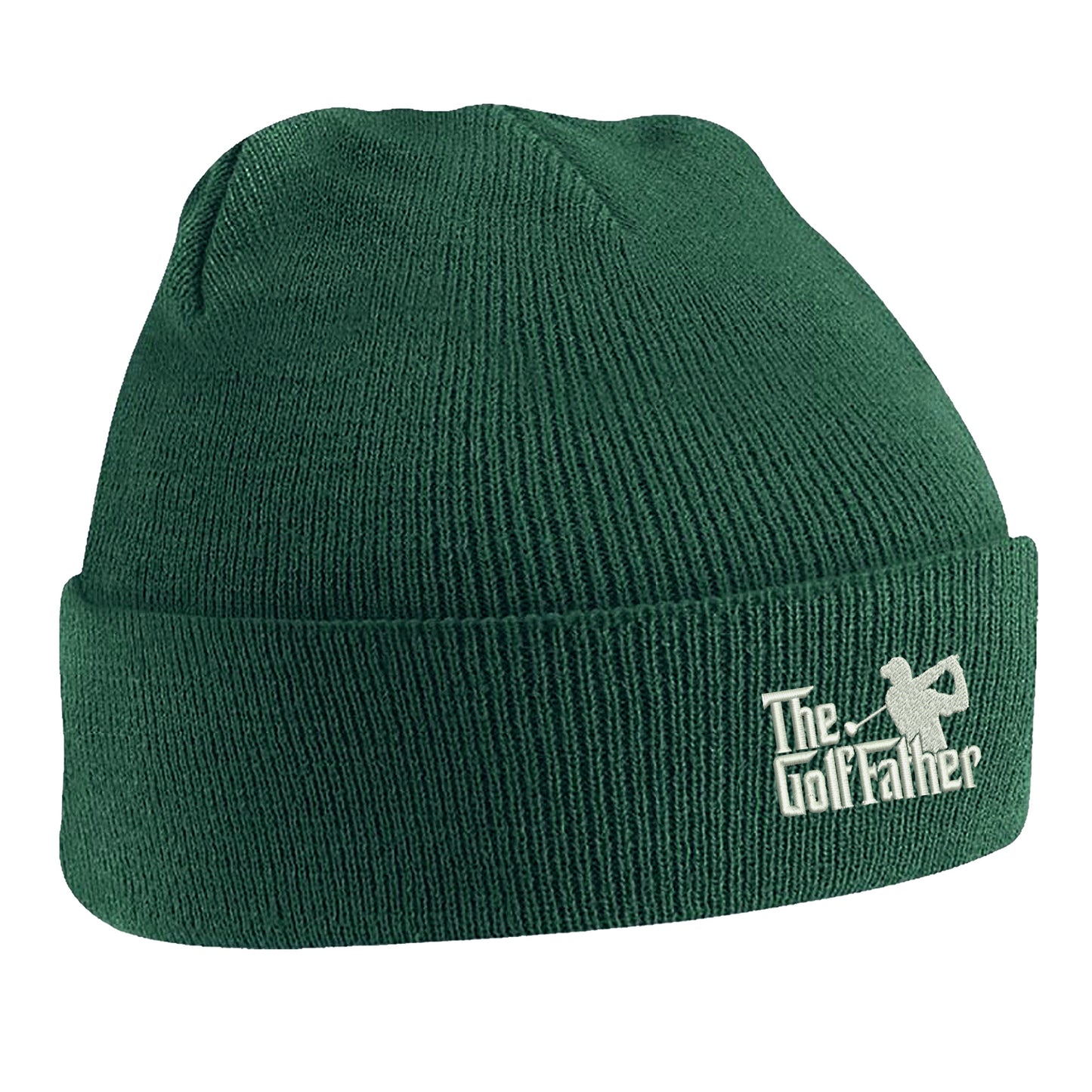 The Golf Father Embroidered Beanie Hat