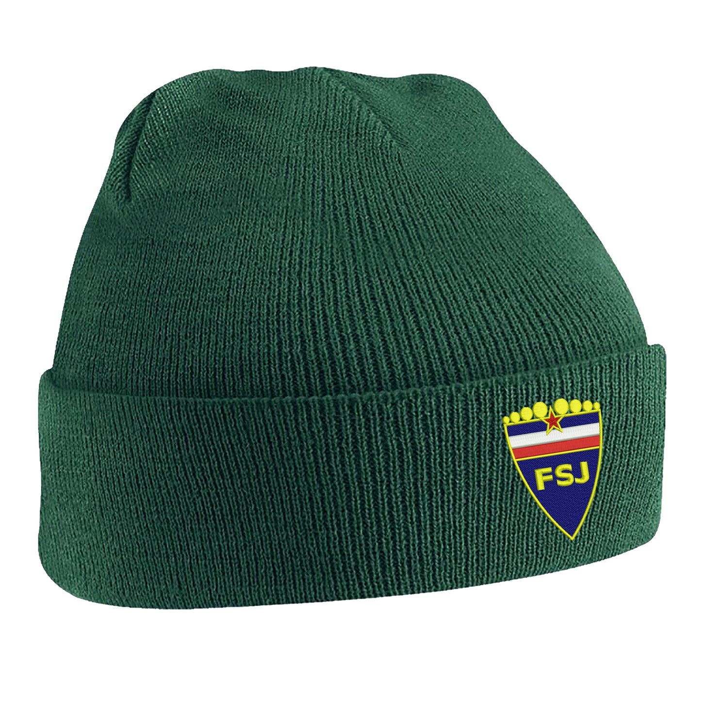 Retro Yugoslavia 1945 Embroidered Beanie Hat
