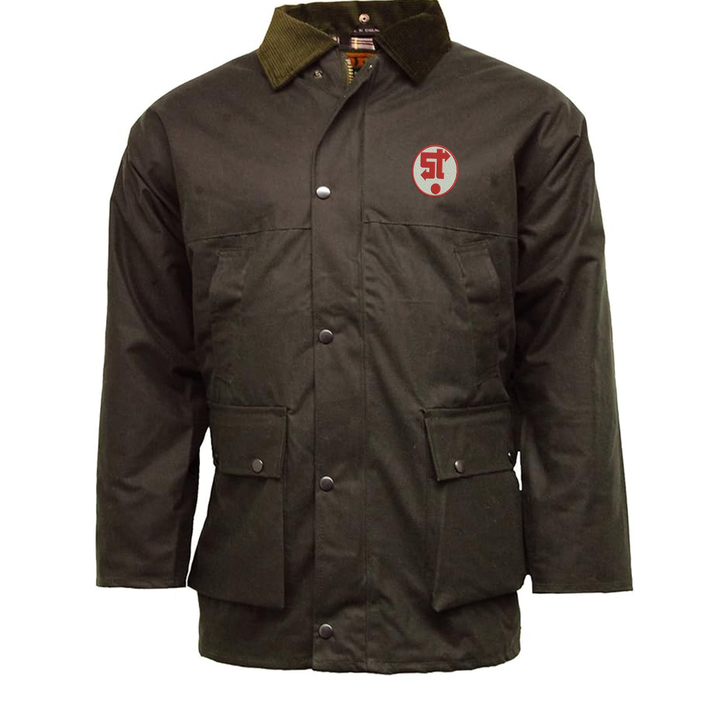 Retro Swindon 1981 Embroidered Padded Wax Jacket