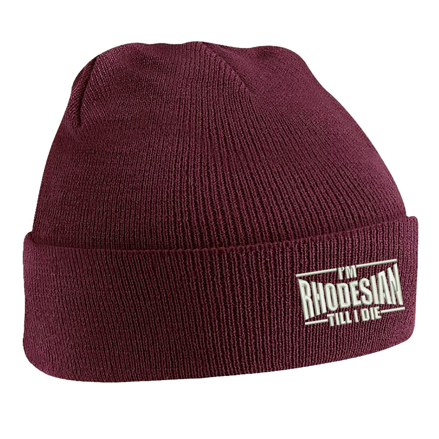I'm Rhodesian Till I Die Embroidered Beanie Hat