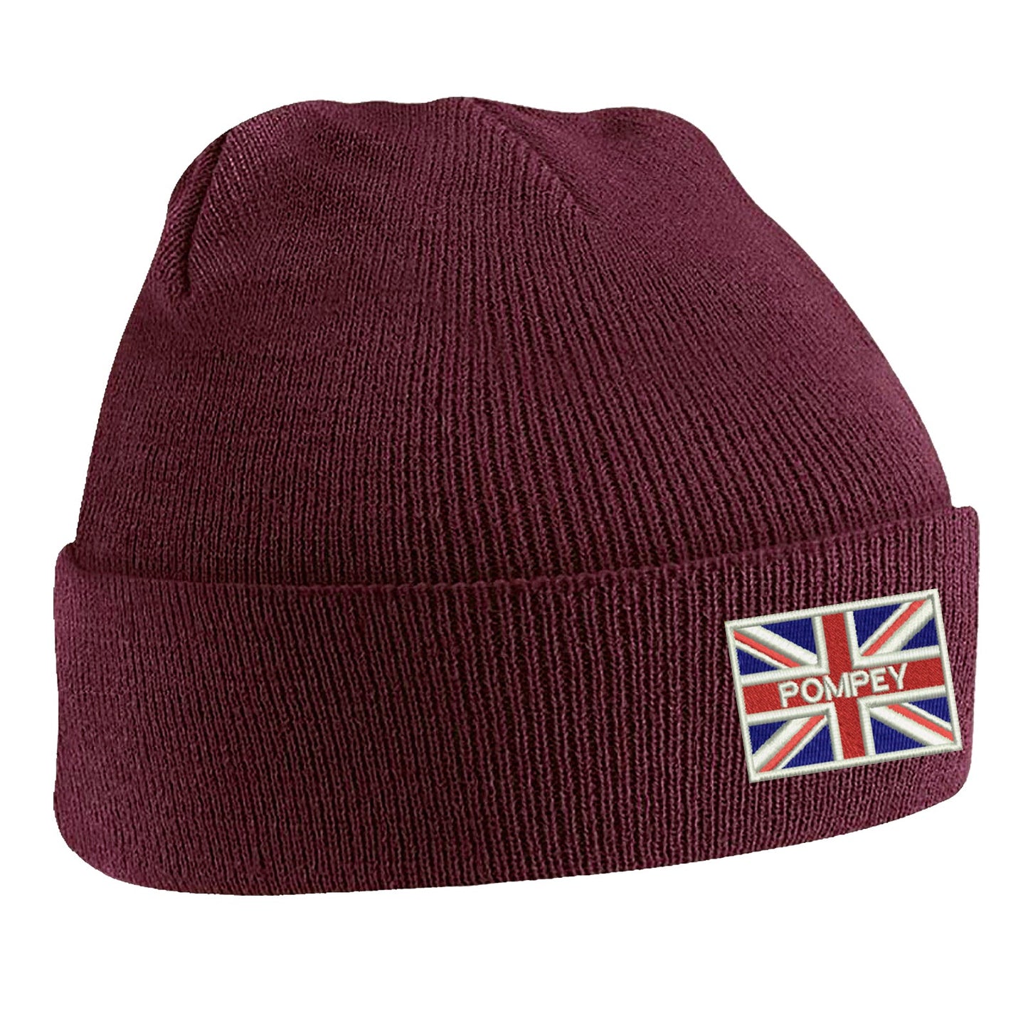 Pompey Coloured Union Jack Beanie Hat