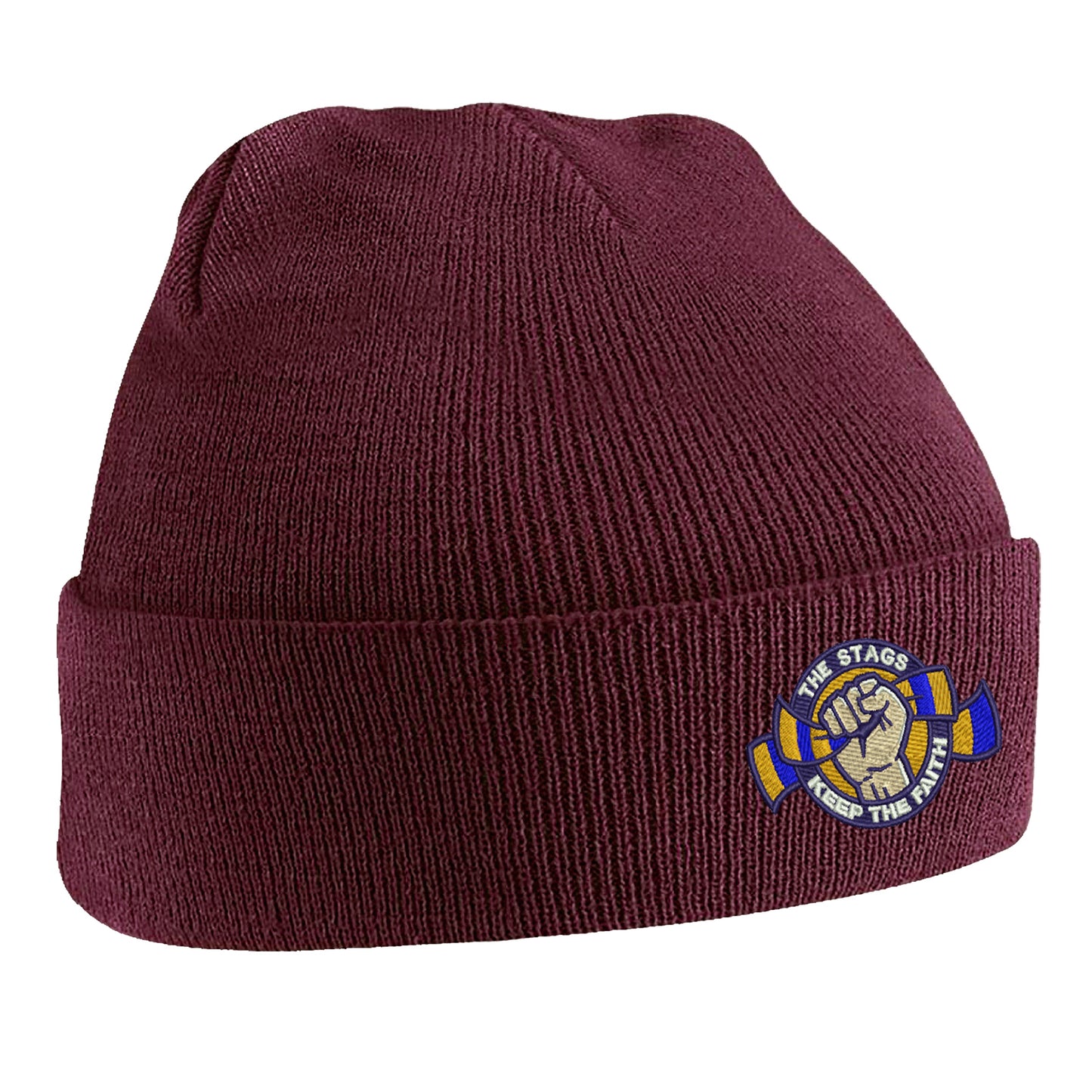 The Stags Keep The Faith Embroidered Beanie Hat