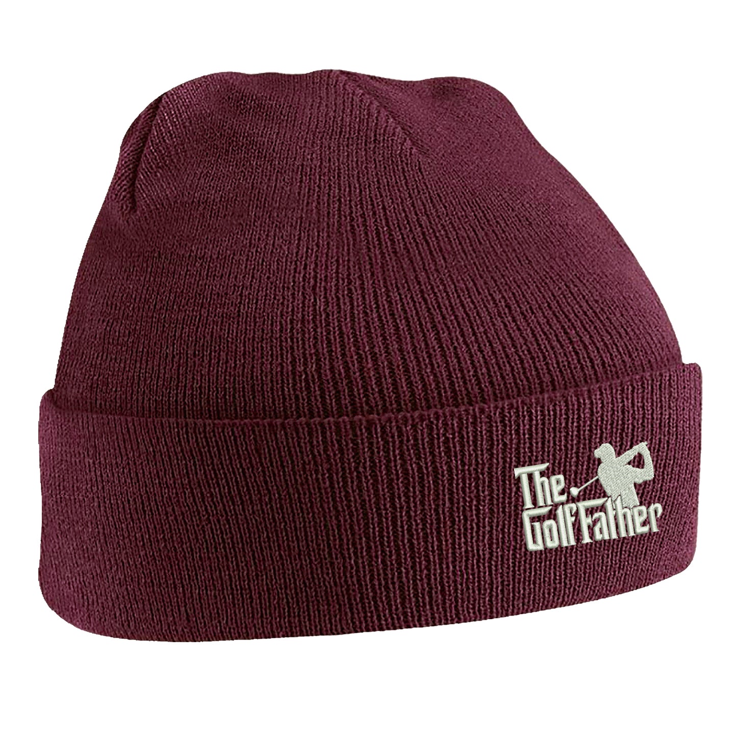 The Golf Father Embroidered Beanie Hat