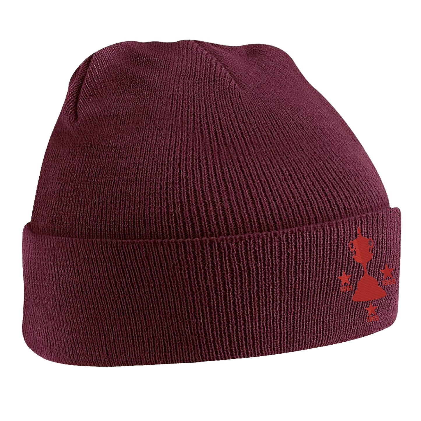 Retro Tamworth Three Time Birmingham Senior Cup Winners Embroidered Beanie Hat