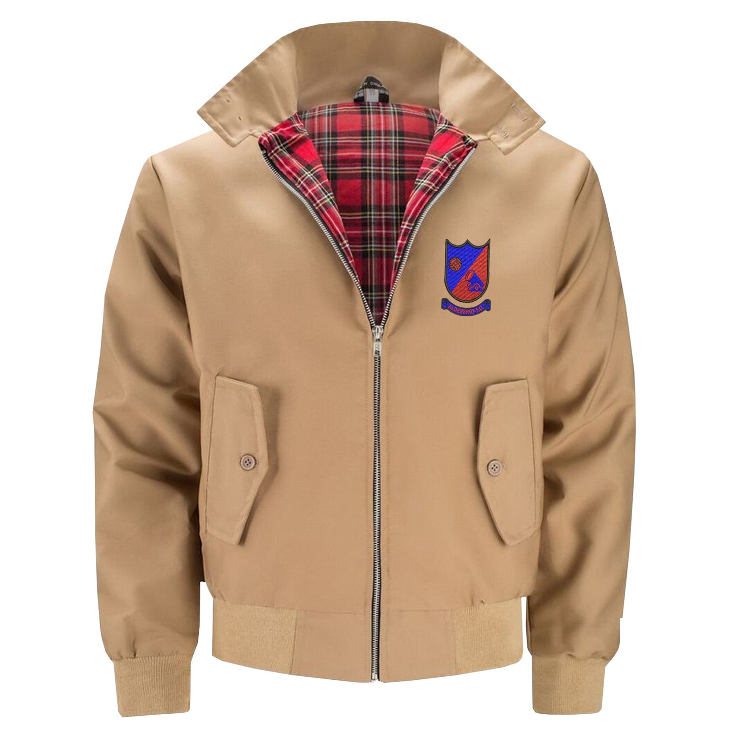 Retro Aldershot 1972 Embroidered Classic Harrington Jacket
