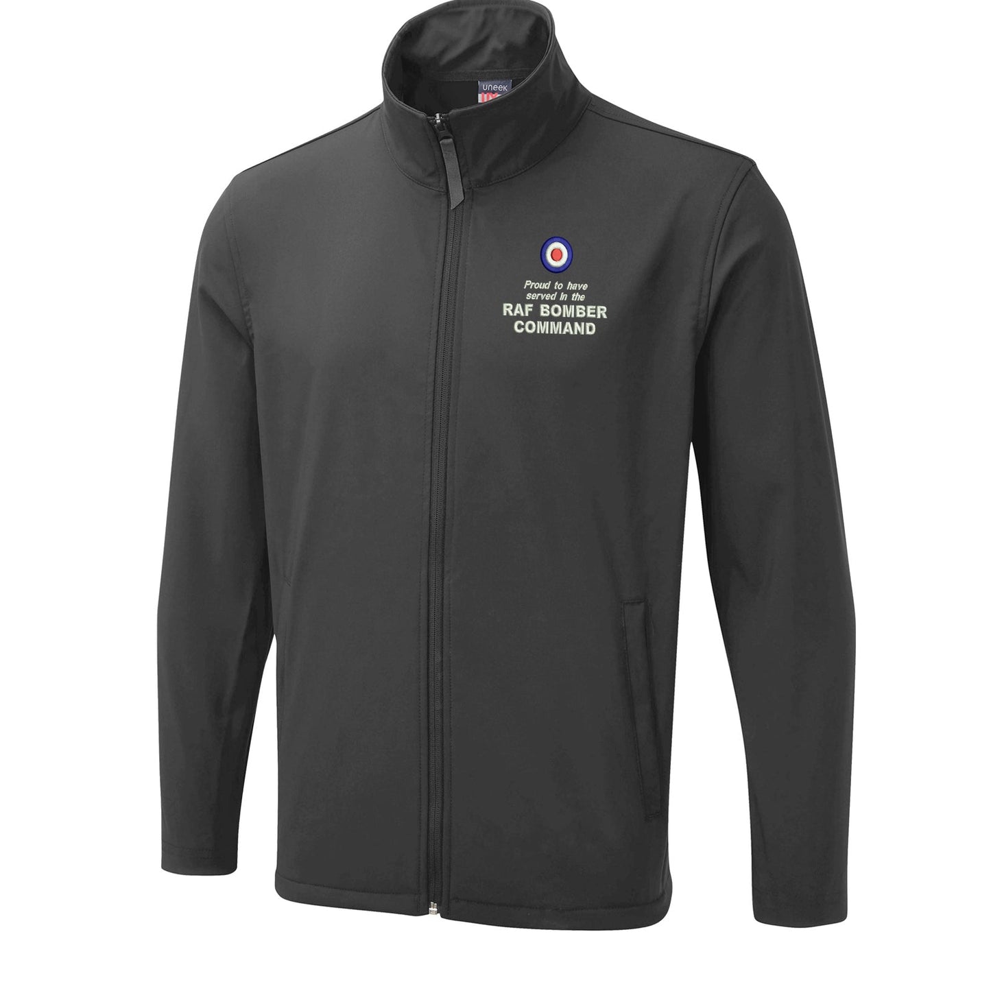 Proud to Have Served in The RAF Bomber Command Embroidered Lightweight Soft Shell Jacket