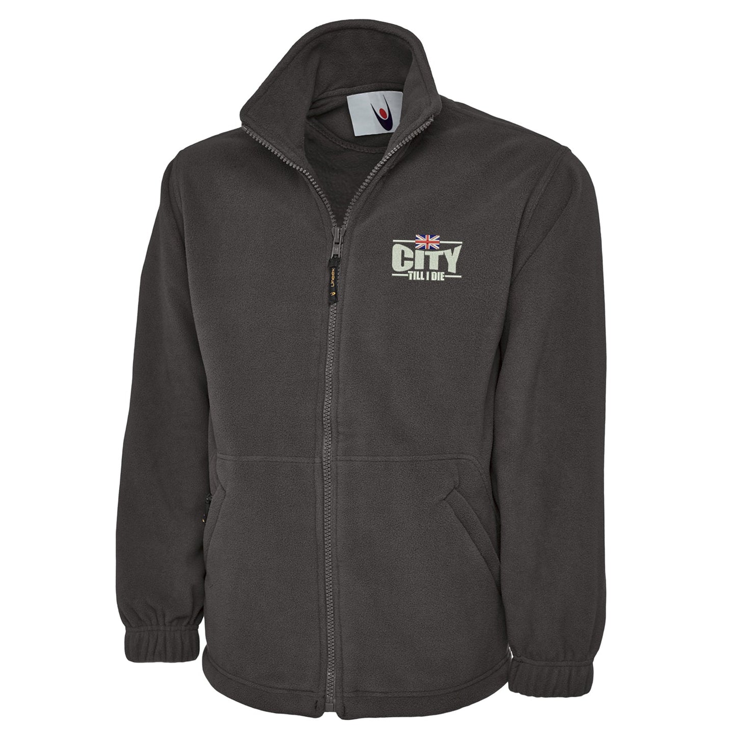 City Till I Die Union Jack Embroidered Premium Fleece