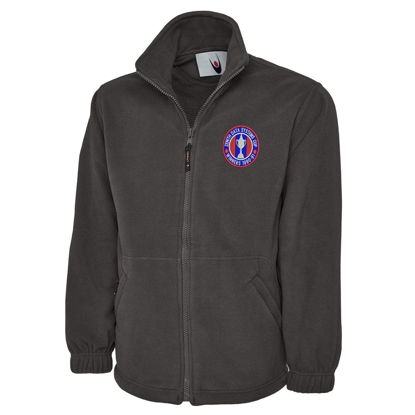 Retro Crystal Palace Zenith Data Systems Cup Winners 1991 Embroidered Premium Fleece
