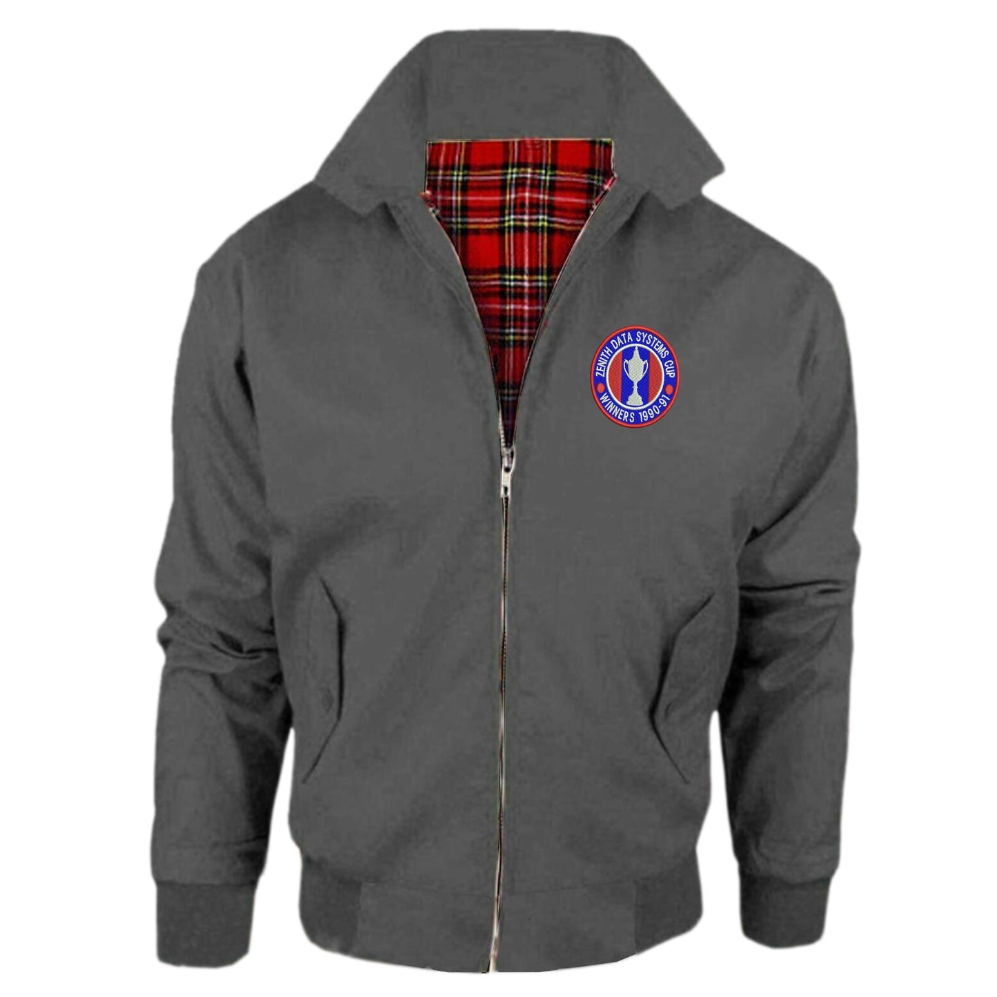 Retro Crystal Palace Zenith Data Systems Cup Winners 1991 Embroidered Classic Harrington Jacket
