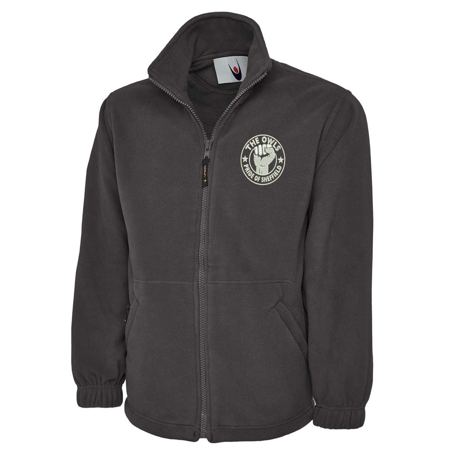 The Owls Pride of Sheffield Embroidered Premium Fleece Jacket