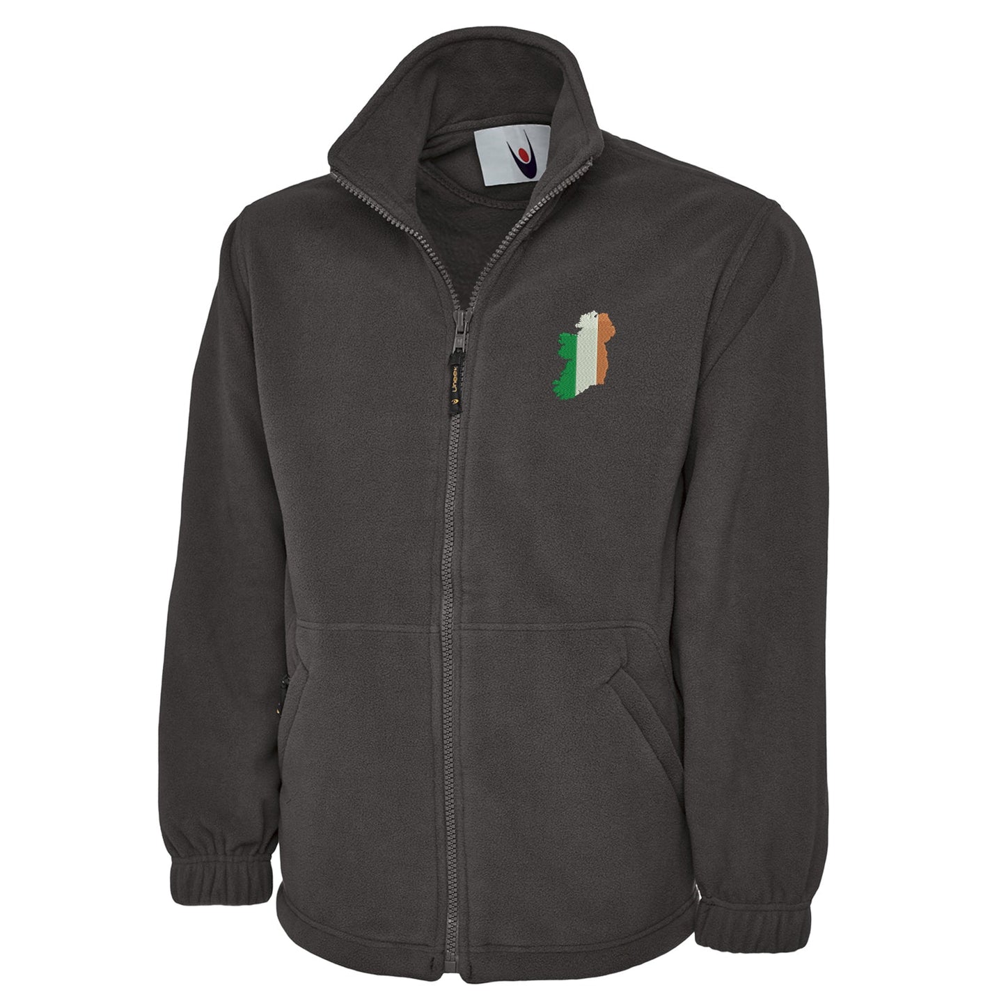 Ireland Flag Map Embroidered Premium Fleece