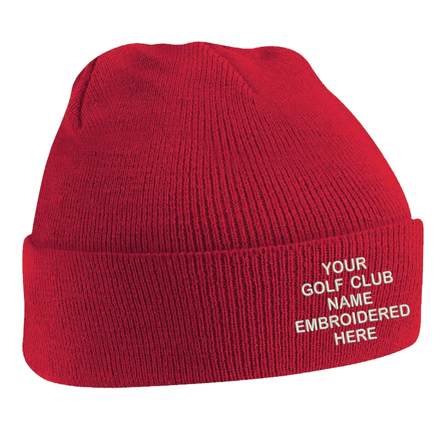 Personalised Golf Club Beanie Hat