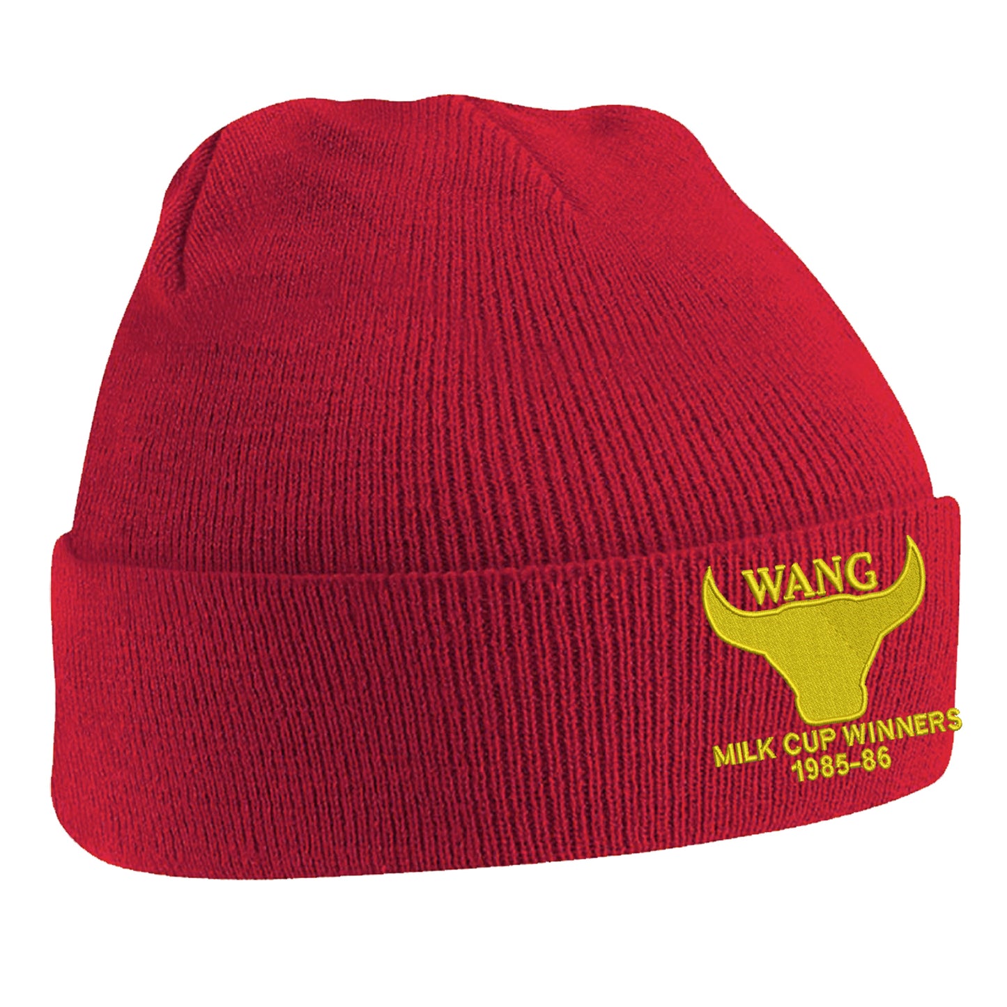 Retro Oxford Milk Cup Winners 1985-86 Embroidered Beanie Hat