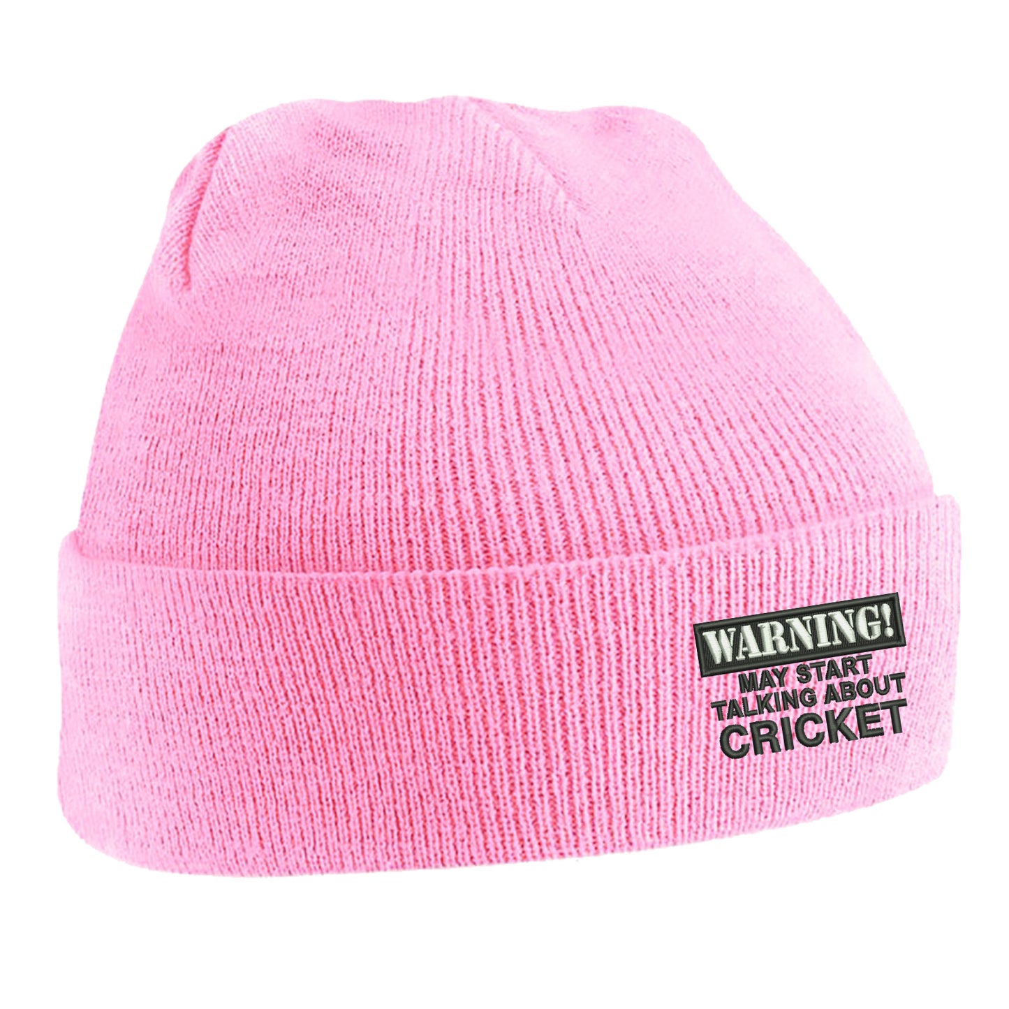 Warning May Start Talking About Cricket Beanie Hat