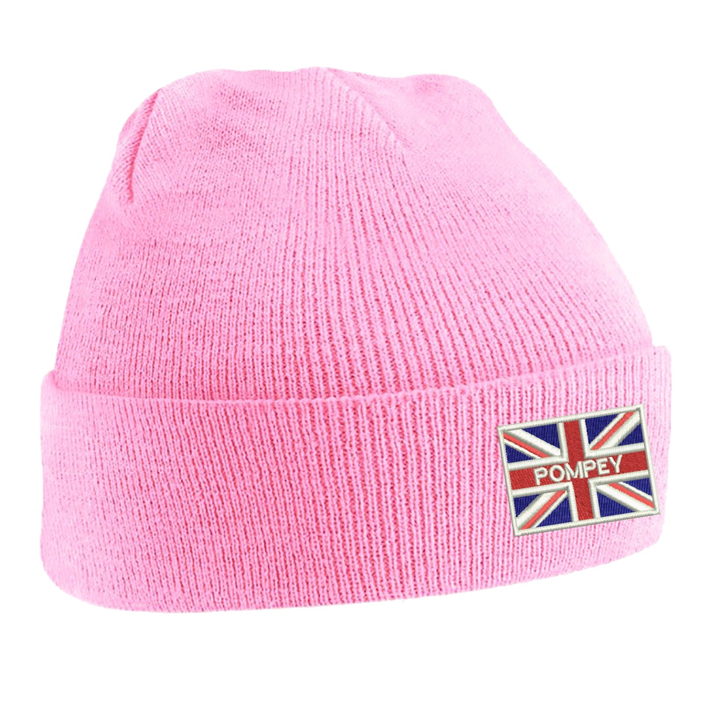 Pompey Coloured Union Jack Beanie Hat
