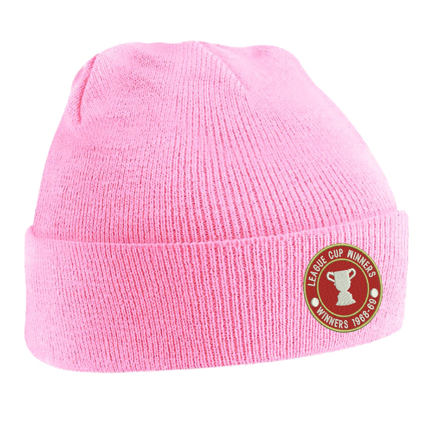 Retro Swindon Town Football League Cup Winners 1969 Embroidered Beanie Hat