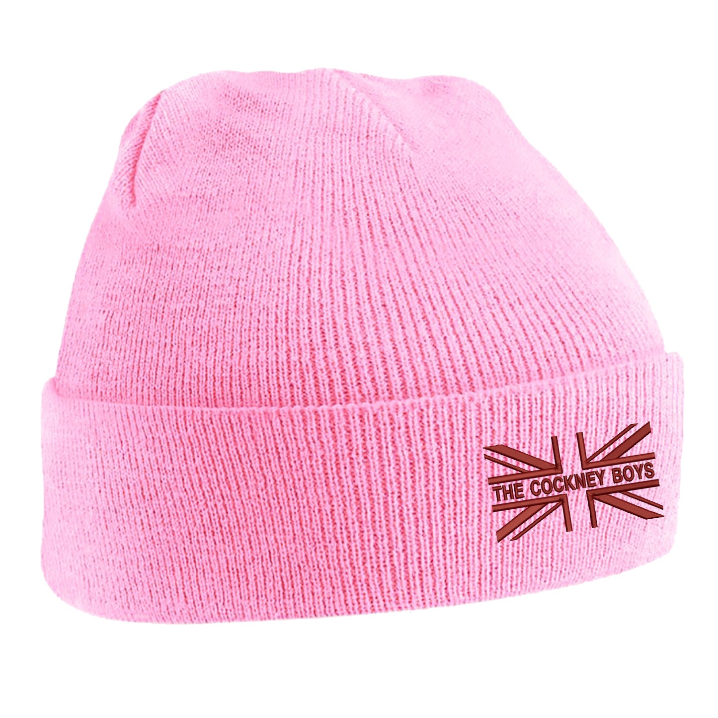 The Cockney Boys Union Jack Embroidered Beanie Hat