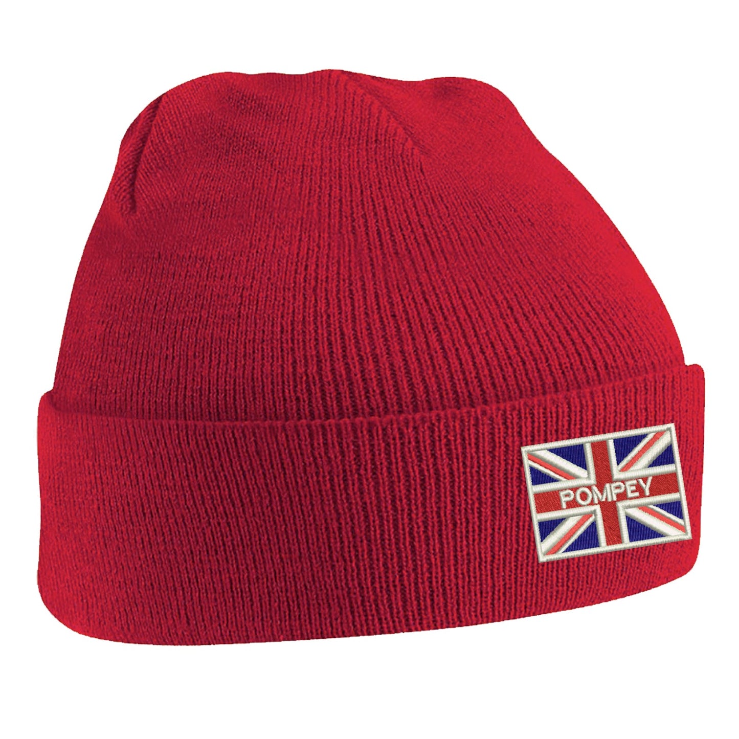 Pompey Coloured Union Jack Beanie Hat