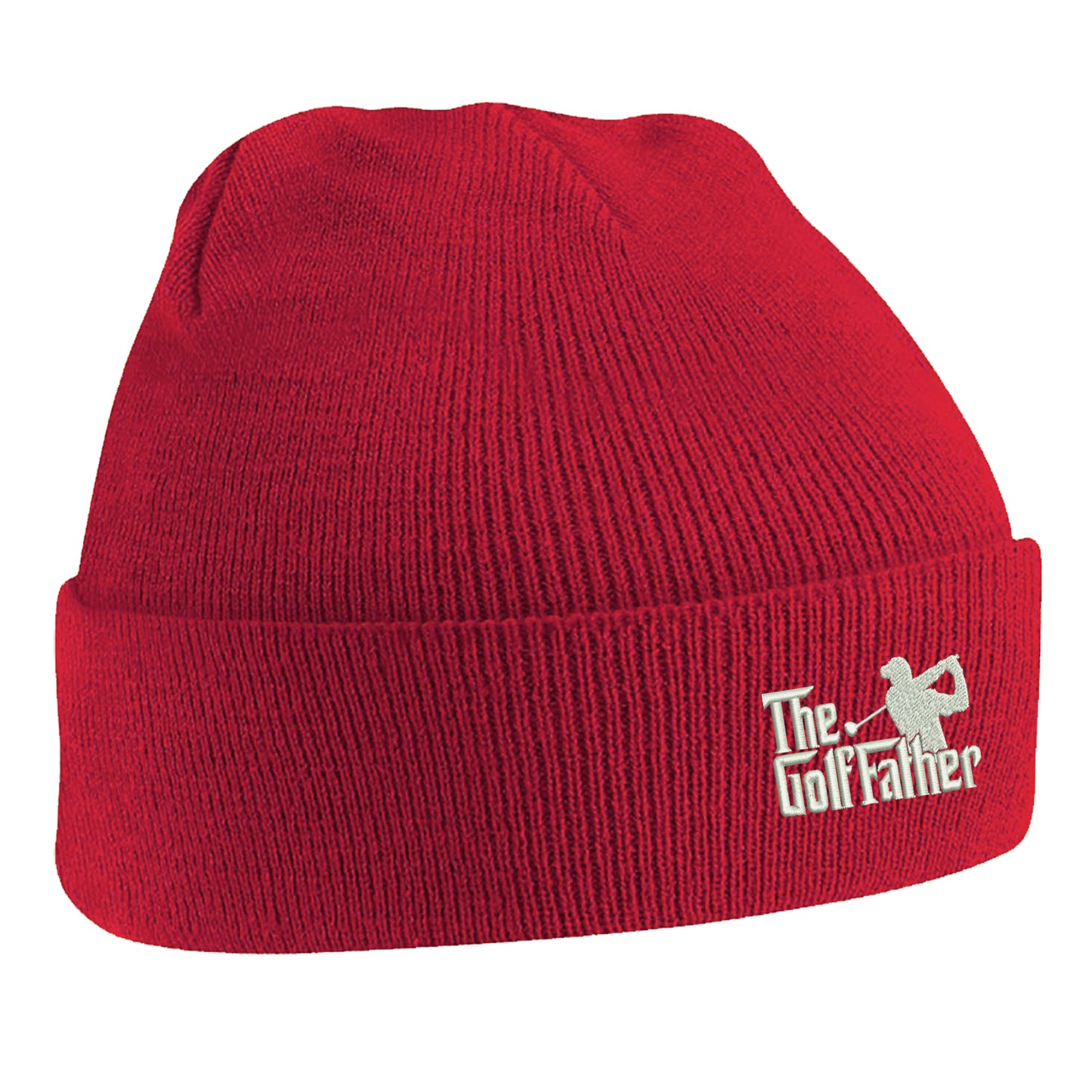 The Golf Father Embroidered Beanie Hat