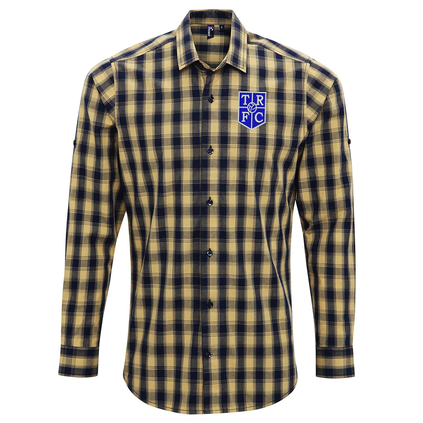 Retro Tranmere 1983 Embroidered Long Sleeve Mulligan Check Shirt