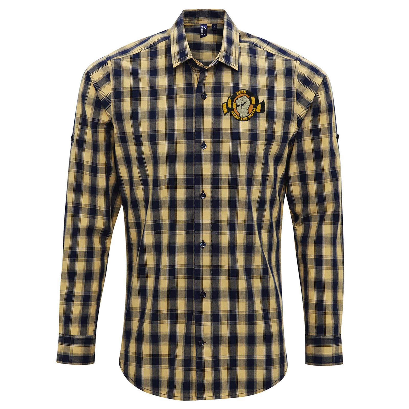 Barnet Football Check Long Sleeve Shirt
