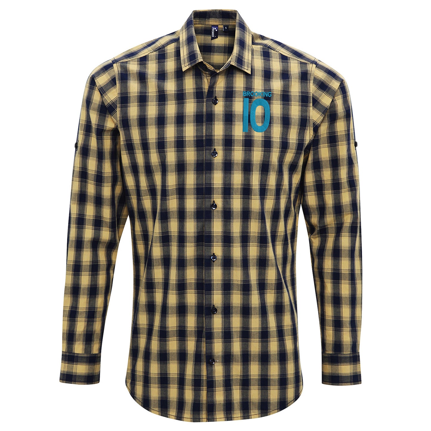 Brooking 10 Embroidered Long Sleeve Mulligan Check Shirt