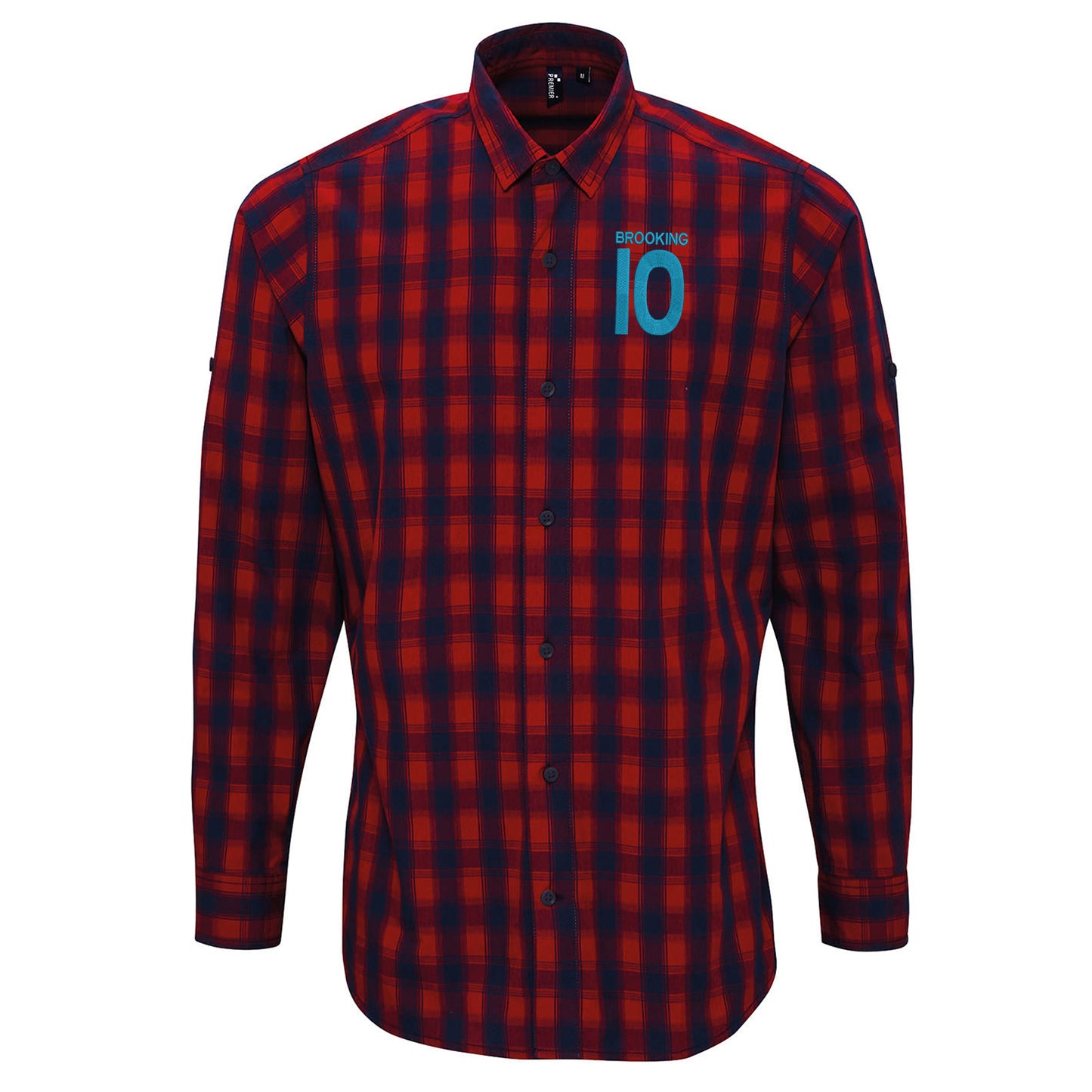 Brooking 10 Embroidered Long Sleeve Mulligan Check Shirt