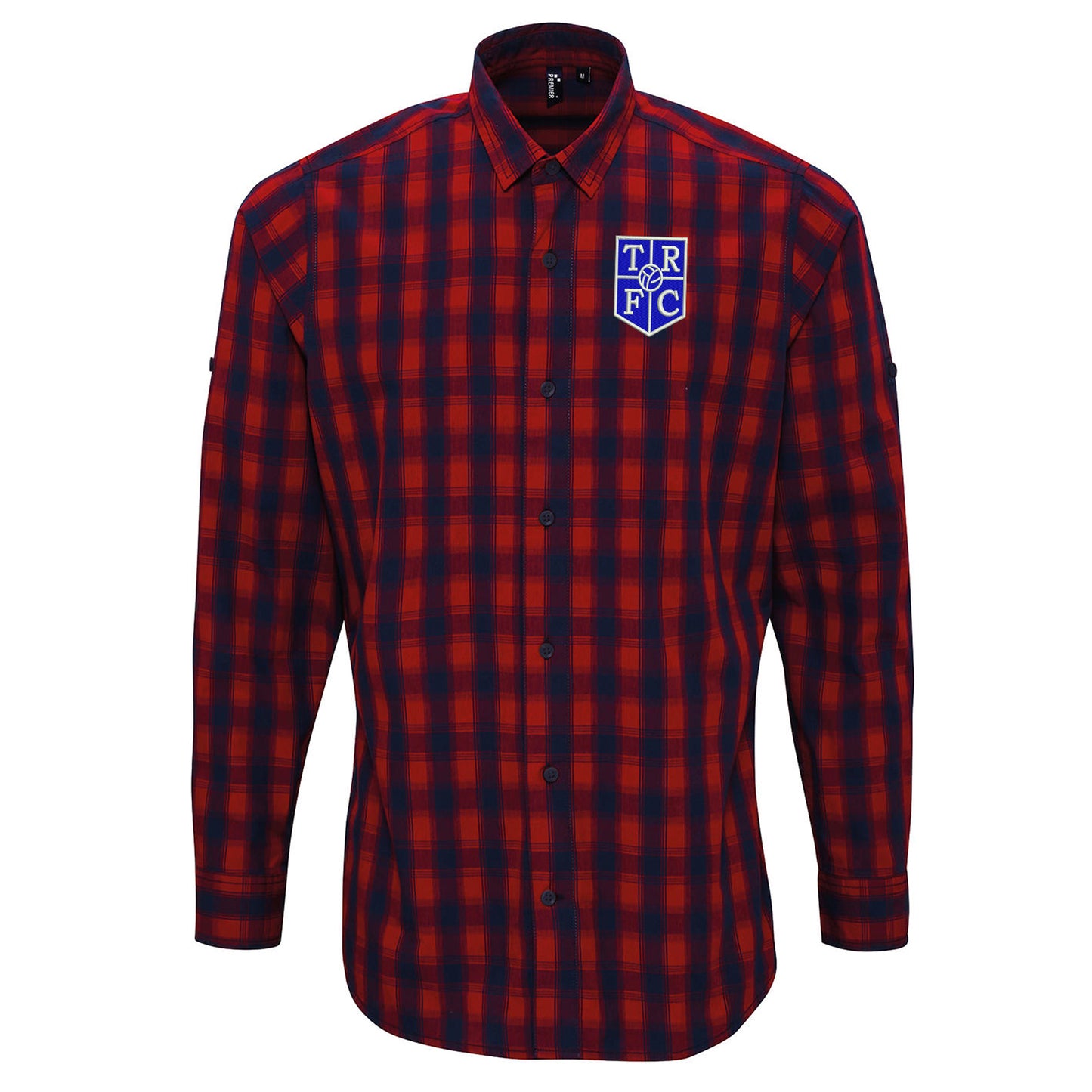 Retro Tranmere 1983 Embroidered Long Sleeve Mulligan Check Shirt