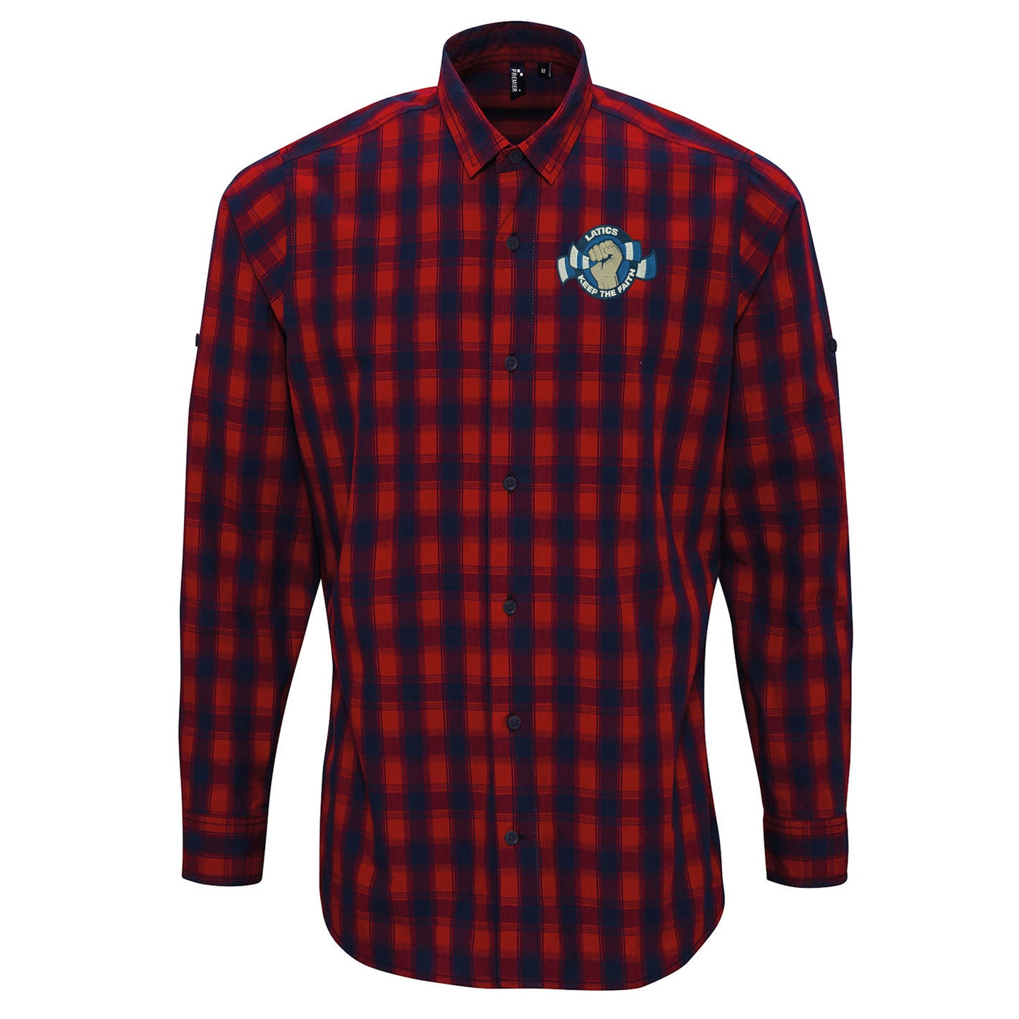 Oldham Athletic Latics Check Long Sleeve Shirt