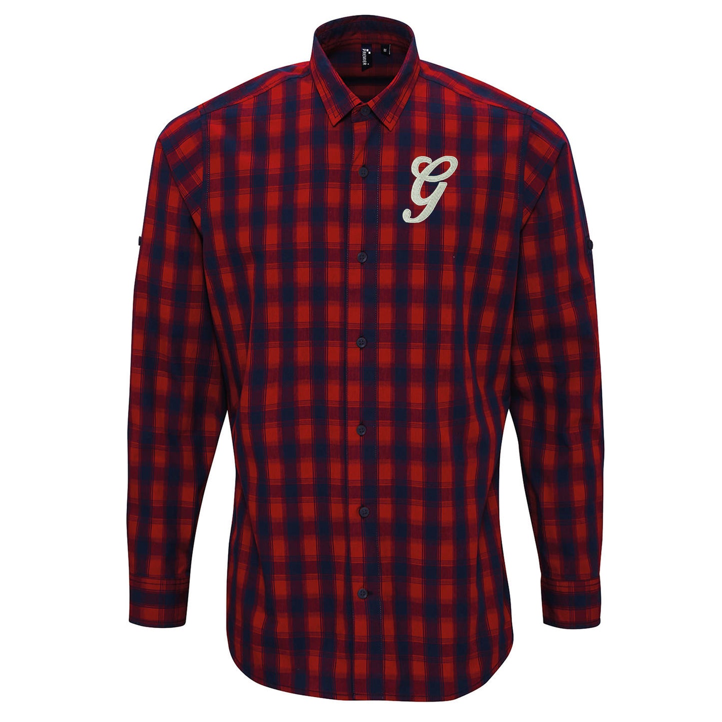 Retro Gillingham 1970 Embroidered Long Sleeve Mulligan Check Shirt