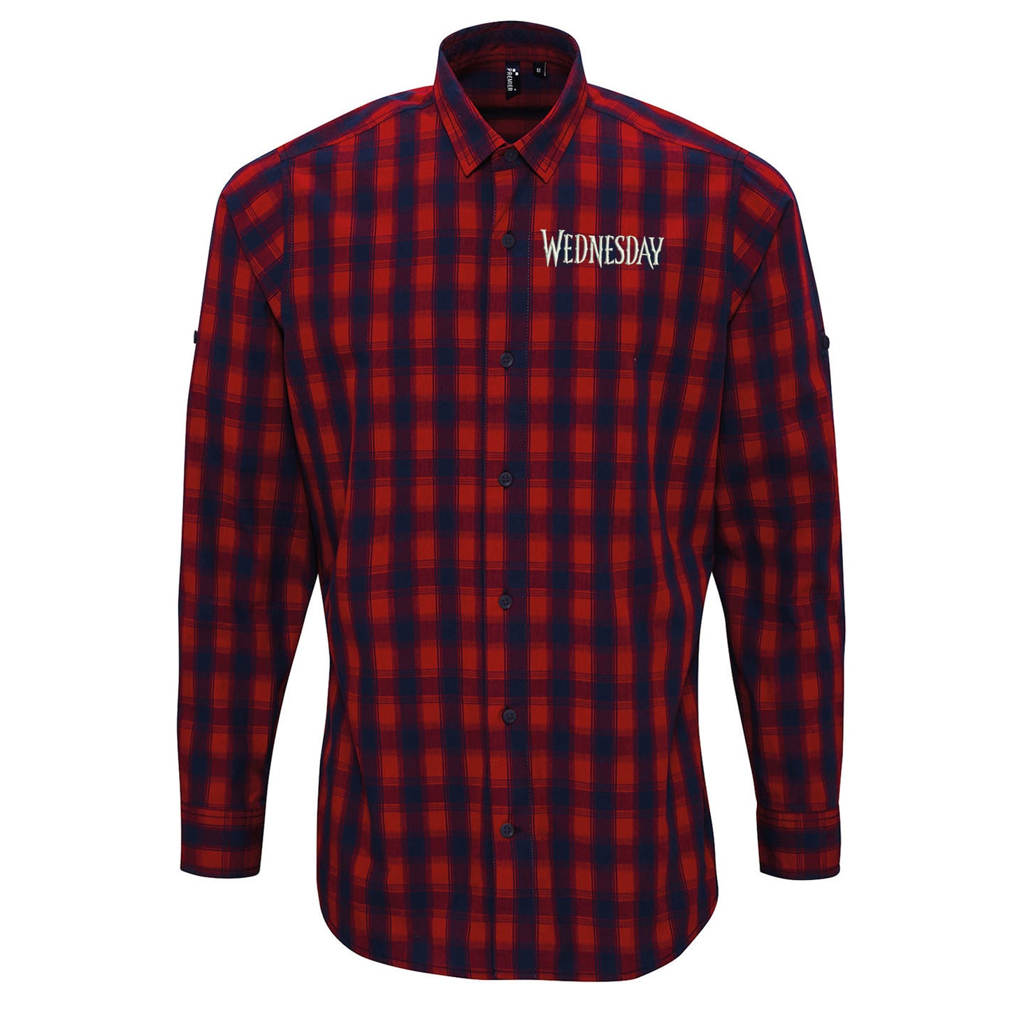 Wednesday TV Series Check Long Sleeve Shirt