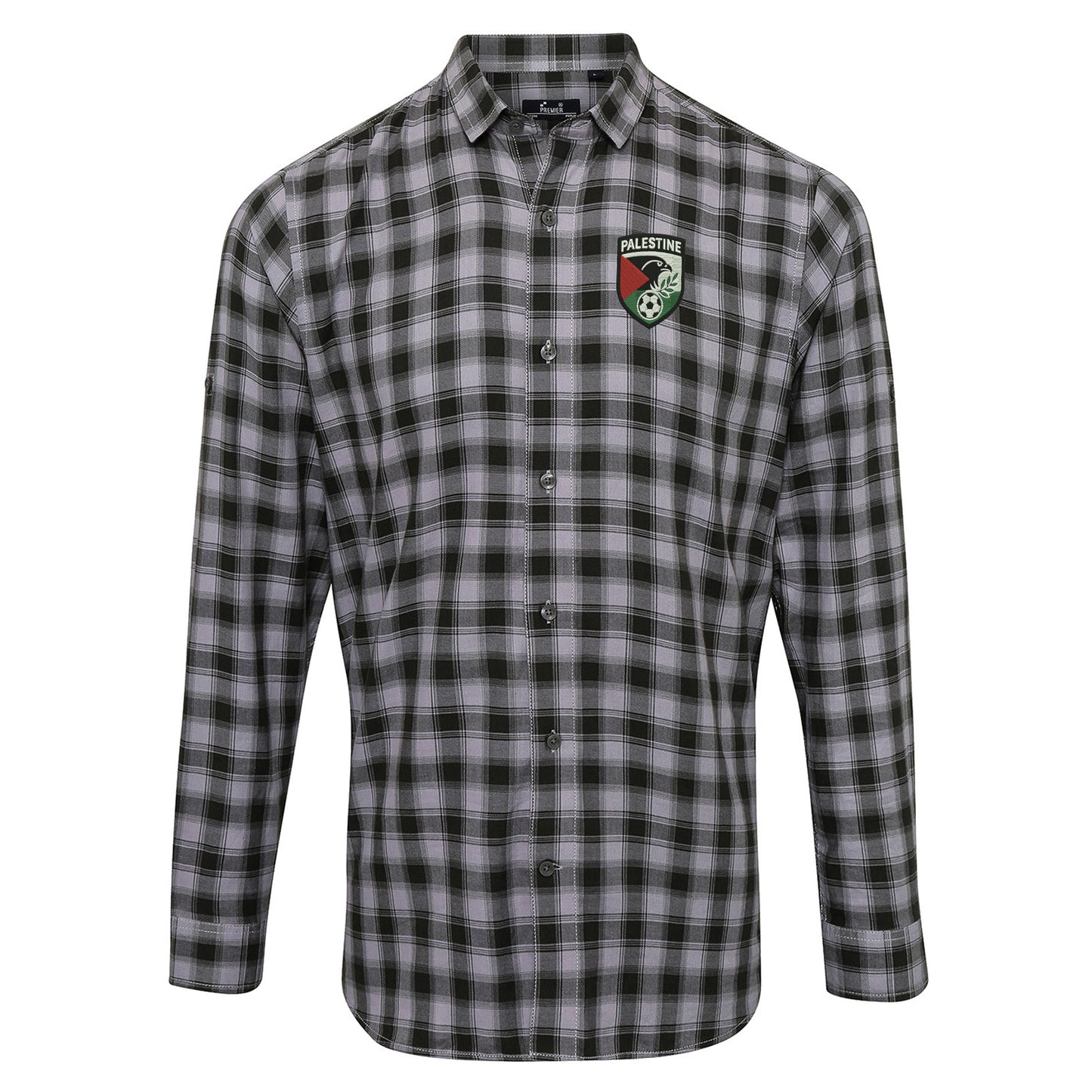 Palestine Football Check Long Sleeve Shirt