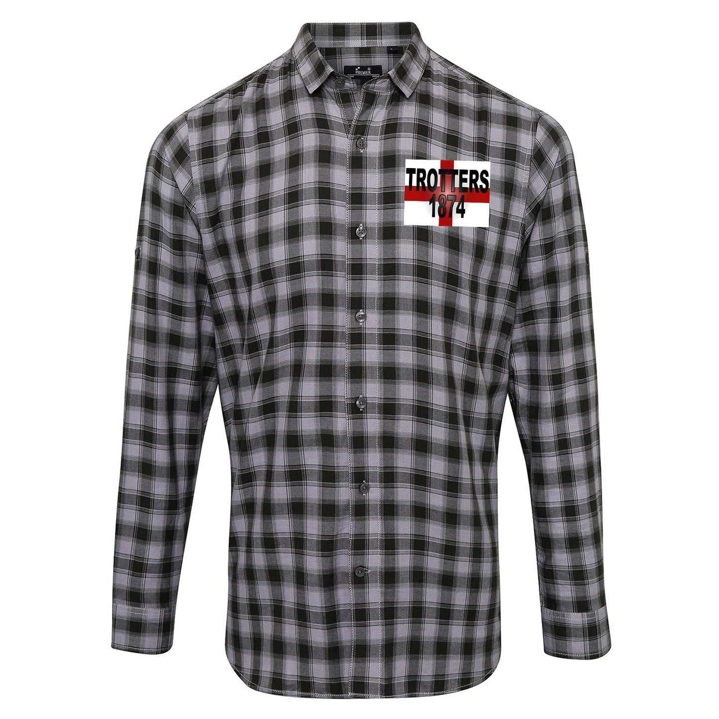 Trotters 1874 England Flag Check Shirt