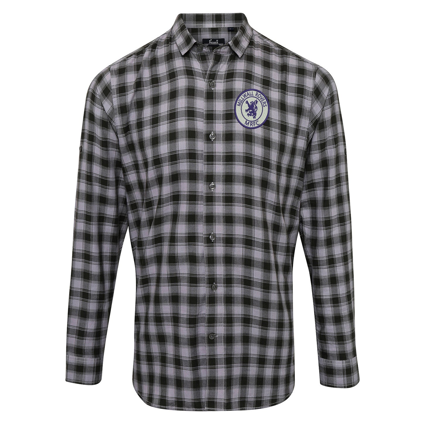 Classic Millwall Football Check Long Sleeve Shirt