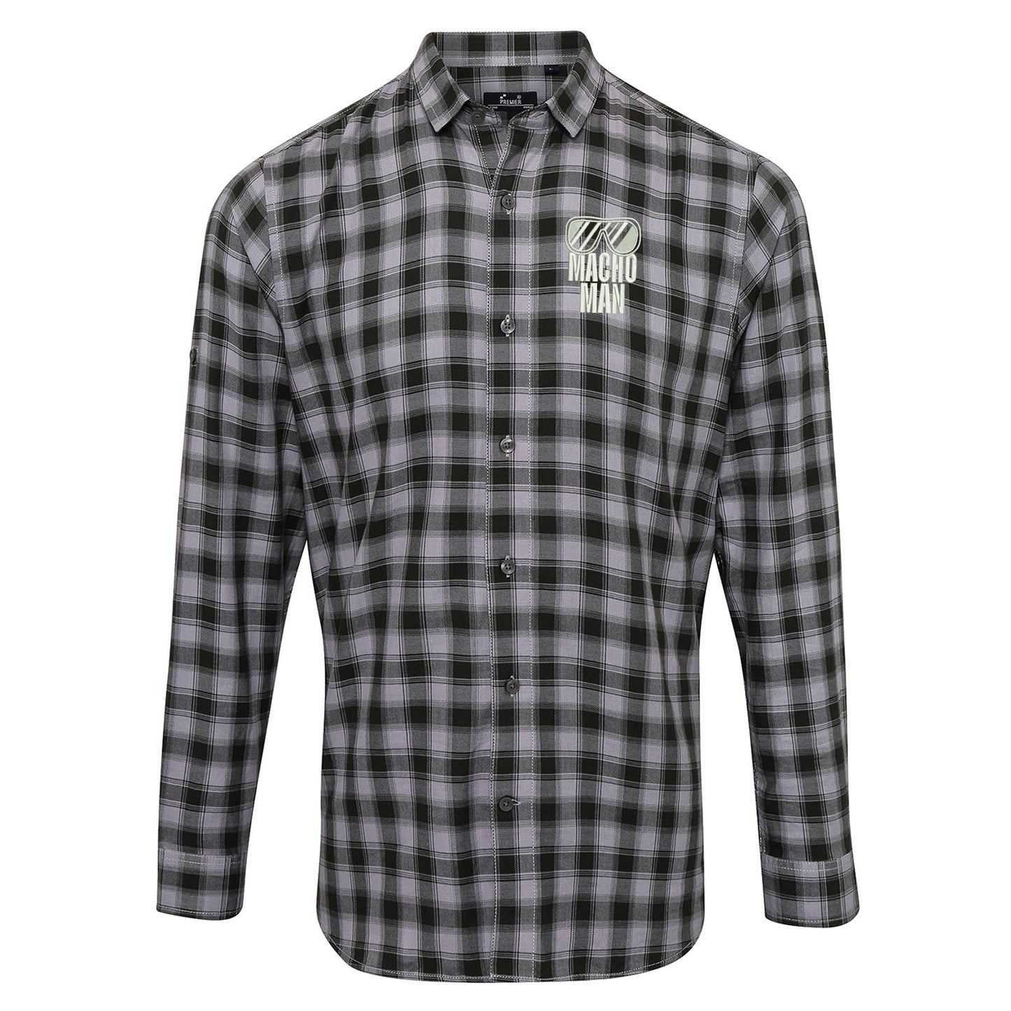 Macho Man Check Long Sleeve Shirt