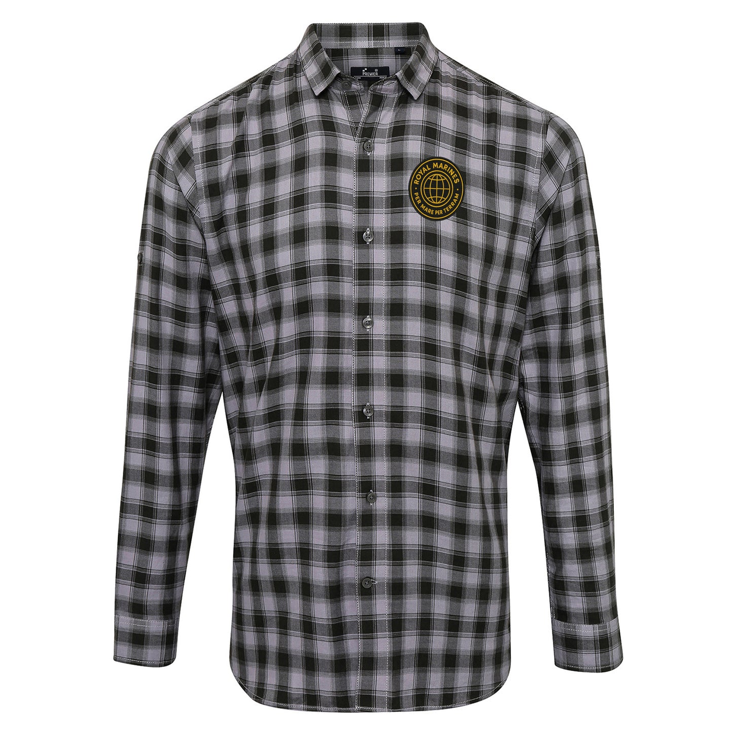 Royal Marines Veterans Check Long Sleeve Shirt